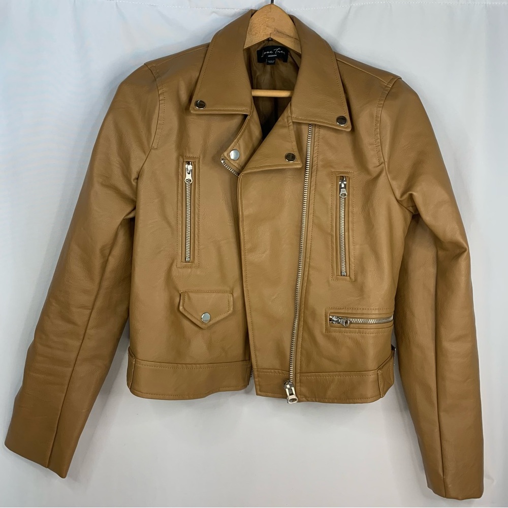 Moto Jacket | Camel Color | Size Medium